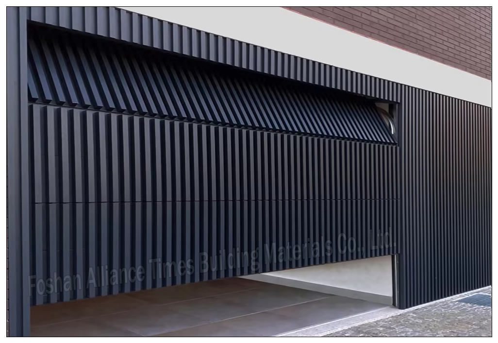 Aluminum Vertical Grille Battens DecoBattens Sectional garage doors