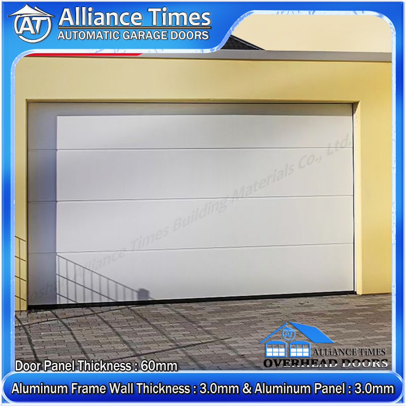 Flush Aluminum Panel Sectional Garage Doors