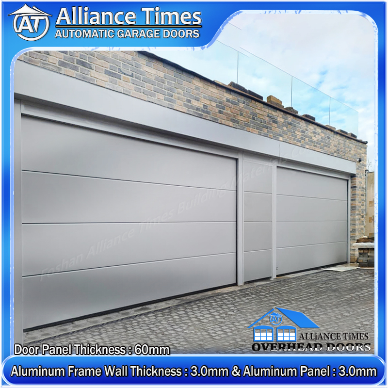 Flush Aluminum Panel Sectional Garage Doors