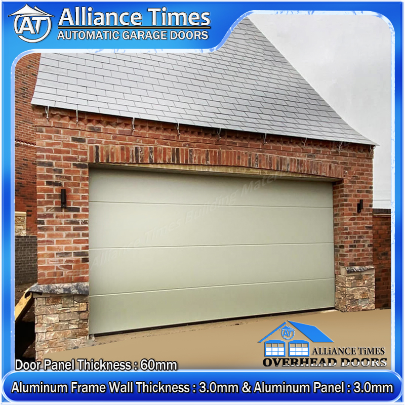 Flush Aluminum Panel Sectional Garage Doors