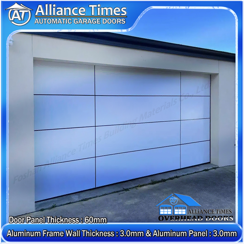 Flush Aluminum Panel Sectional Garage Doors