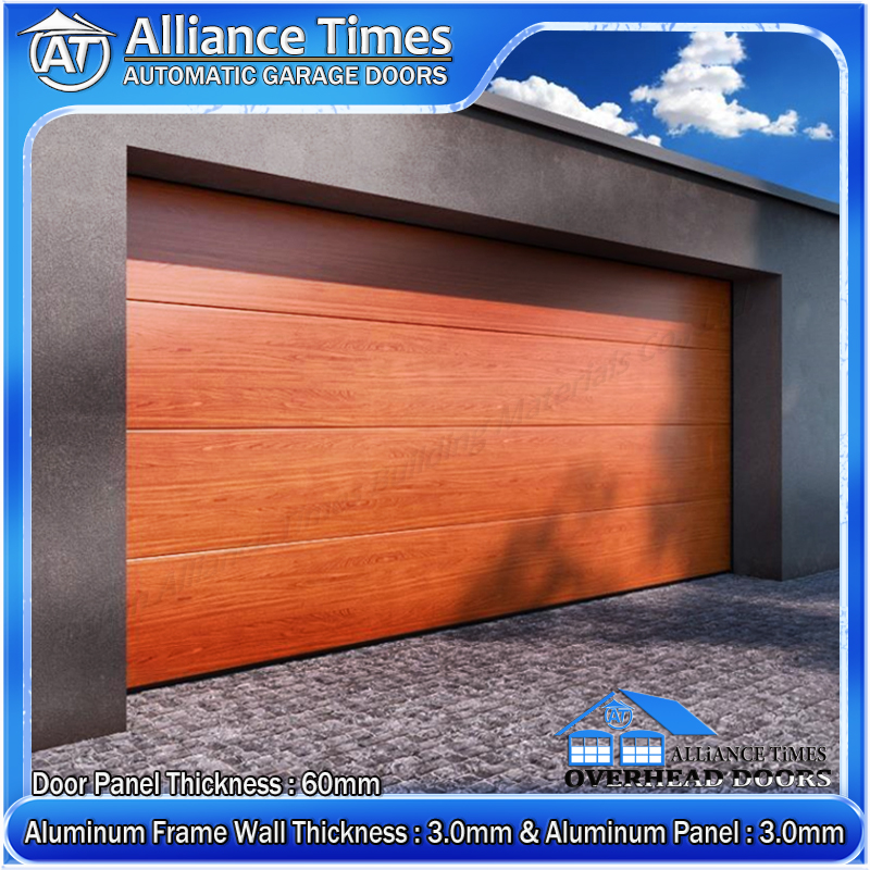 Flush Aluminum Panel Sectional Garage Doors