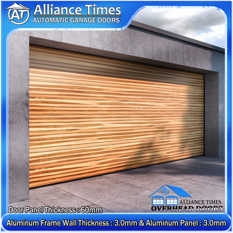 Flush Aluminum Panel Sectional Garage Doors