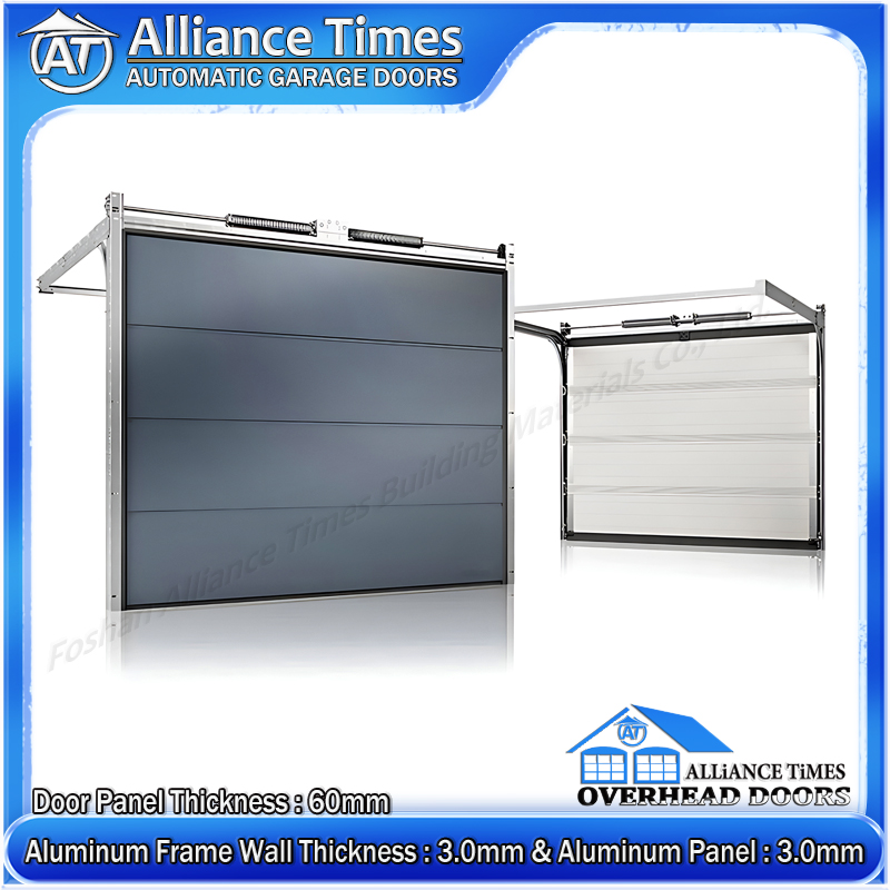 Flush Aluminum Panel Sectional Garage Doors