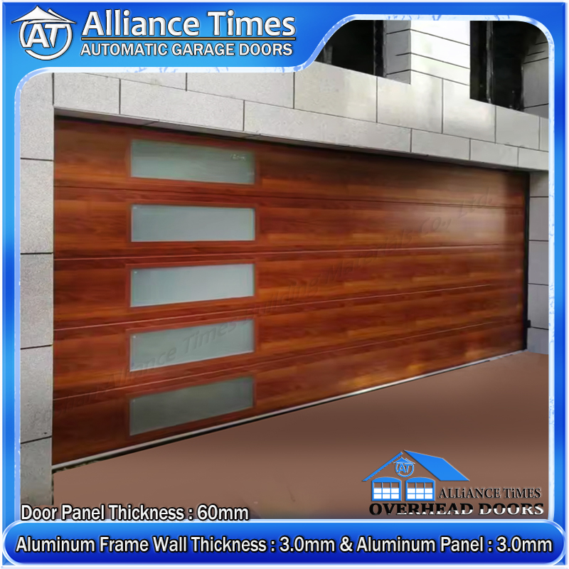 Flush Aluminum Panel Sectional Garage Doors