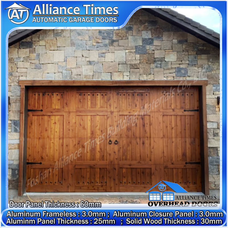 Wood Clad Aluminum Garage Doors