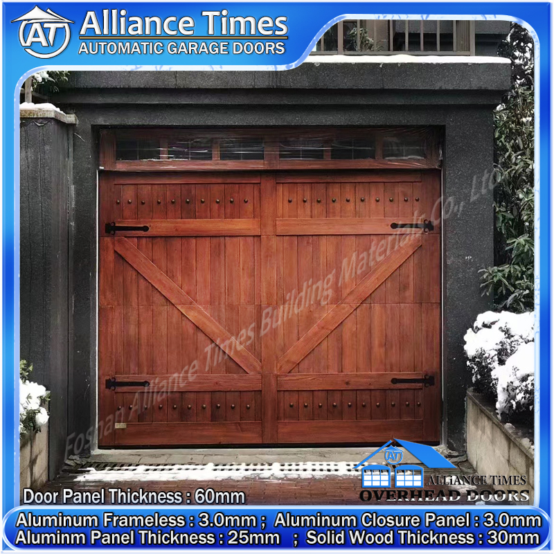 Wood Clad Aluminum Garage Doors