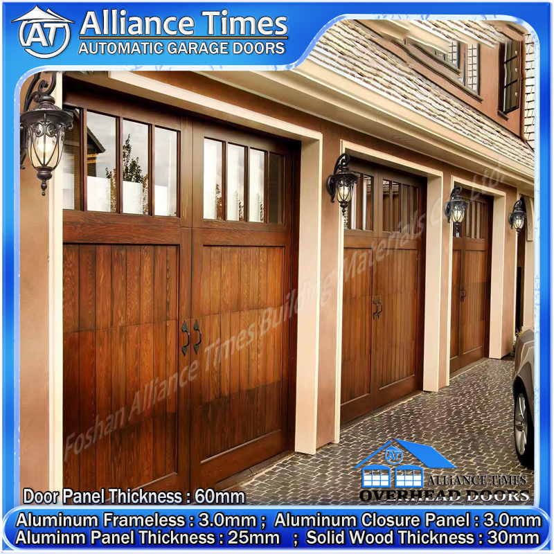 Wood Clad Aluminum Garage Doors